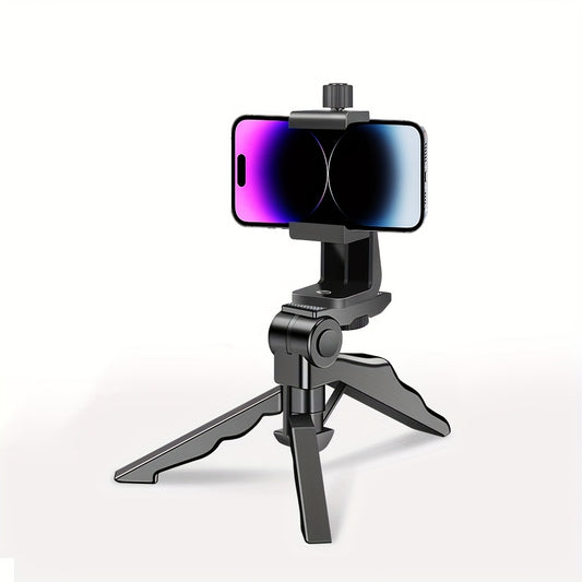 A Selfie Stick That Doubles As a Desktop Tripod for Smartphones, Featuring 360-Degree Rotation And Compatibility with Most Mobile Devices.