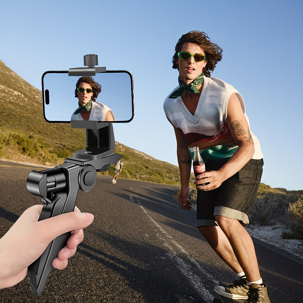 A Selfie Stick That Doubles As a Desktop Tripod for Smartphones, Featuring 360-Degree Rotation And Compatibility with Most Mobile Devices.