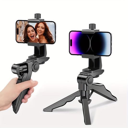 A Selfie Stick That Doubles As a Desktop Tripod for Smartphones, Featuring 360-Degree Rotation And Compatibility with Most Mobile Devices.
